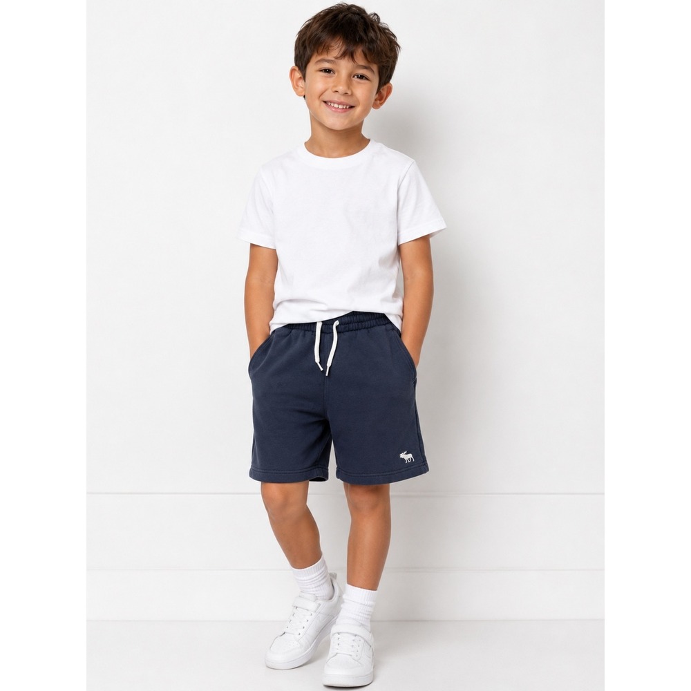 Polo Ralph Lauren Boys Navy Blue Big Pony Cotton Sweat Shorts Size S 8